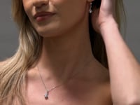 "TO MY DAUGHTER, LOVE MUM" WHITE GOLD NECKLACE