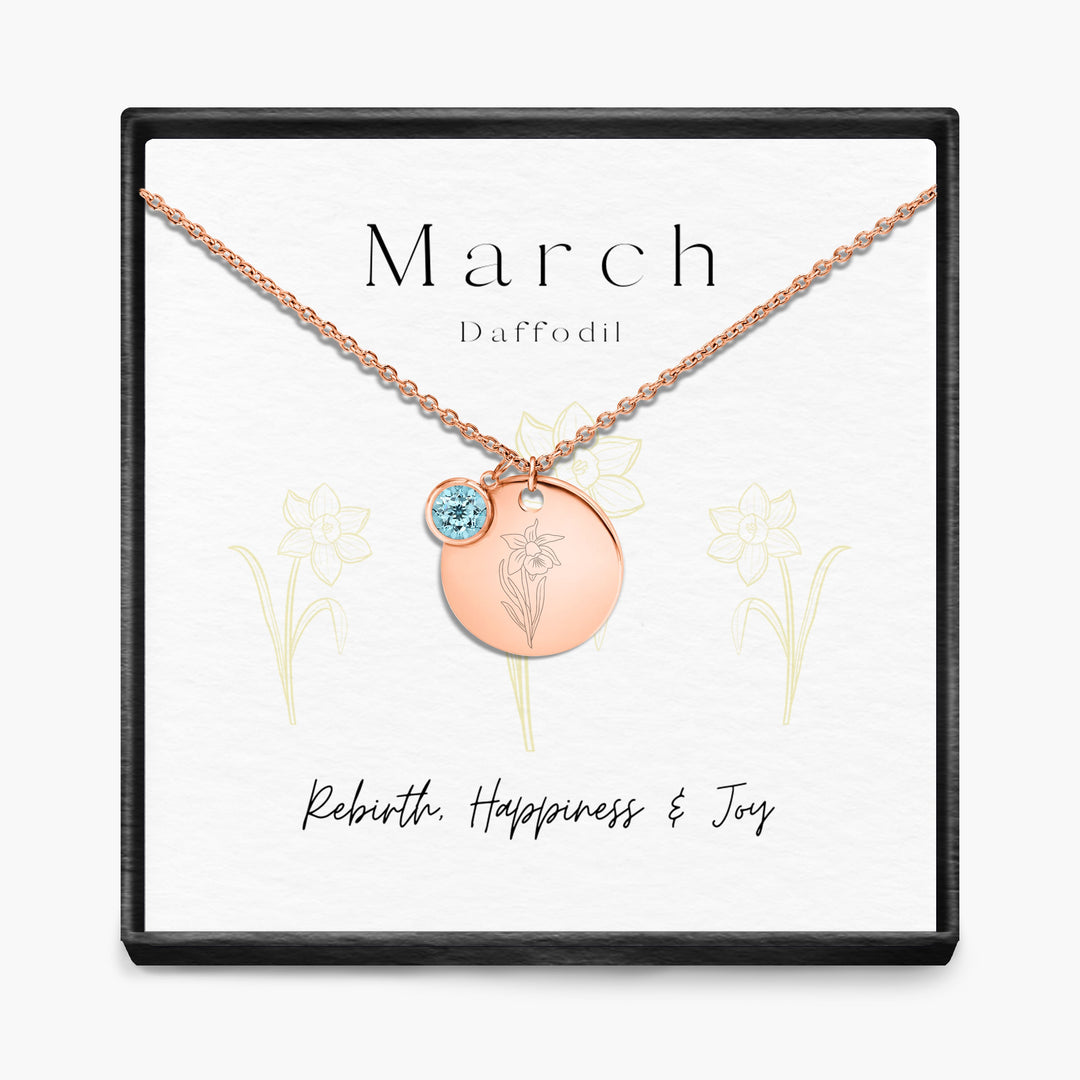 Birth Month Pendant Necklace