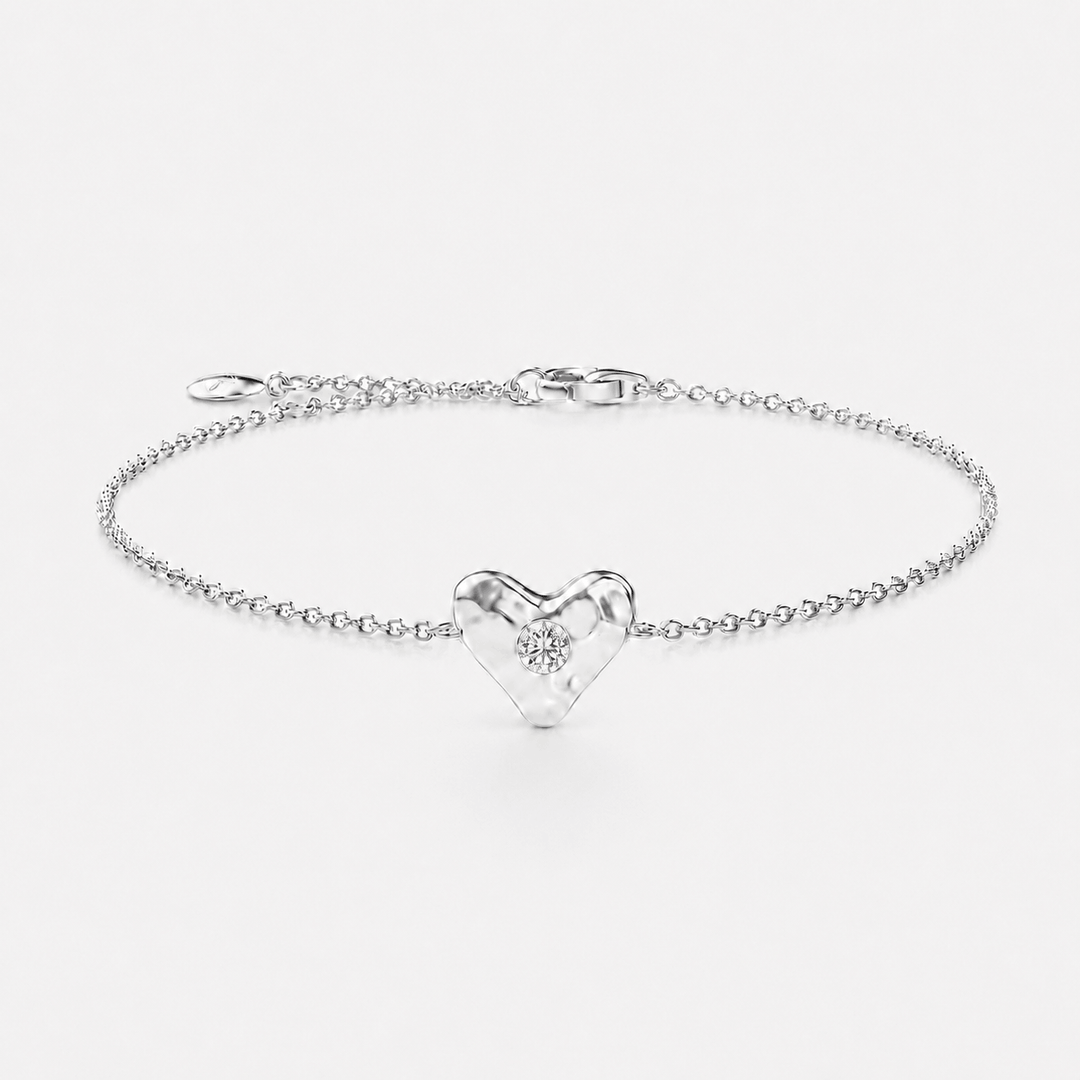 Birthstone Heart Bracelet