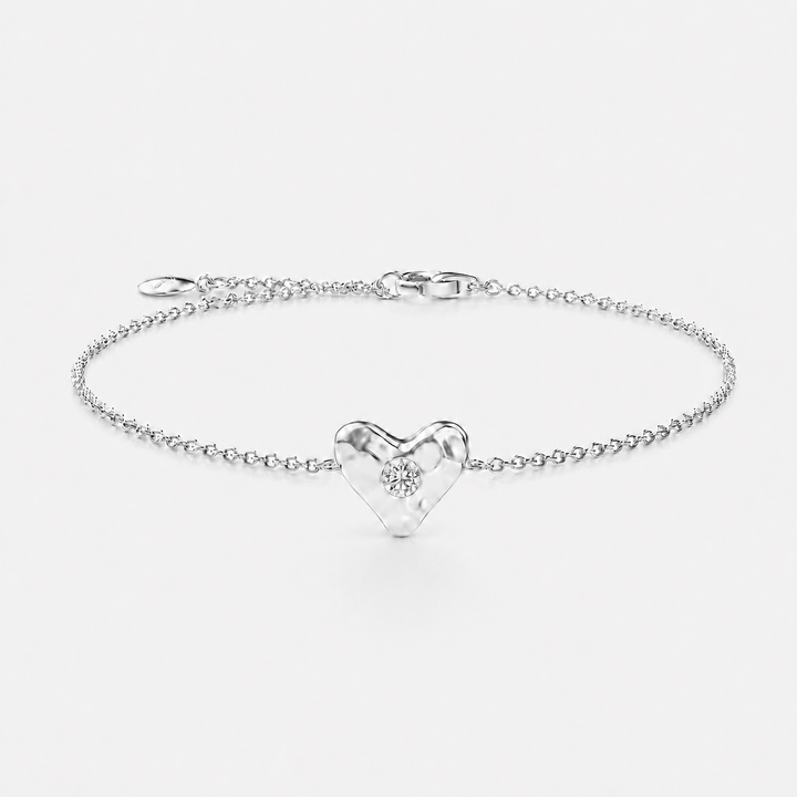 Birthstone Heart Bracelet