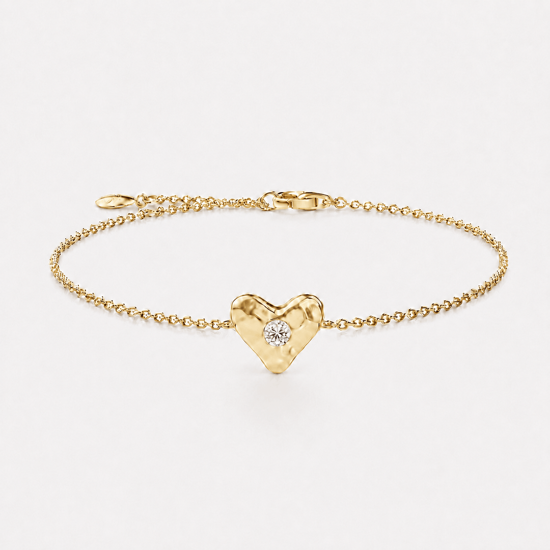 Birthstone Heart Bracelet