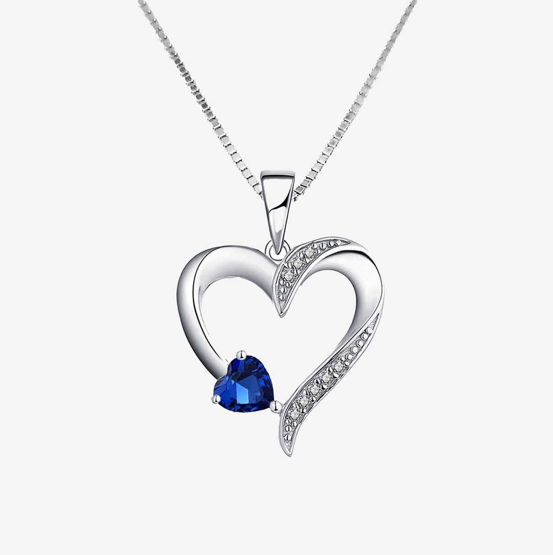 Soulmate, My Closest Friend -  Sterling Silver Sacred Heart Necklace - 5 Colours