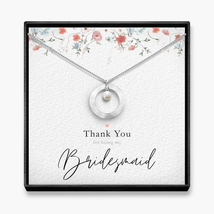Thank You - BridesMaid Pearl Necklace