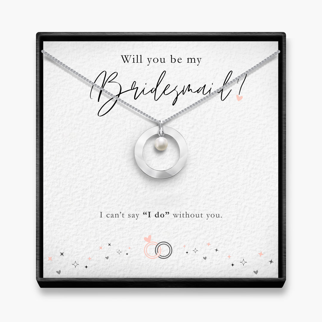 Will You - BridesMaid Pearl Necklace