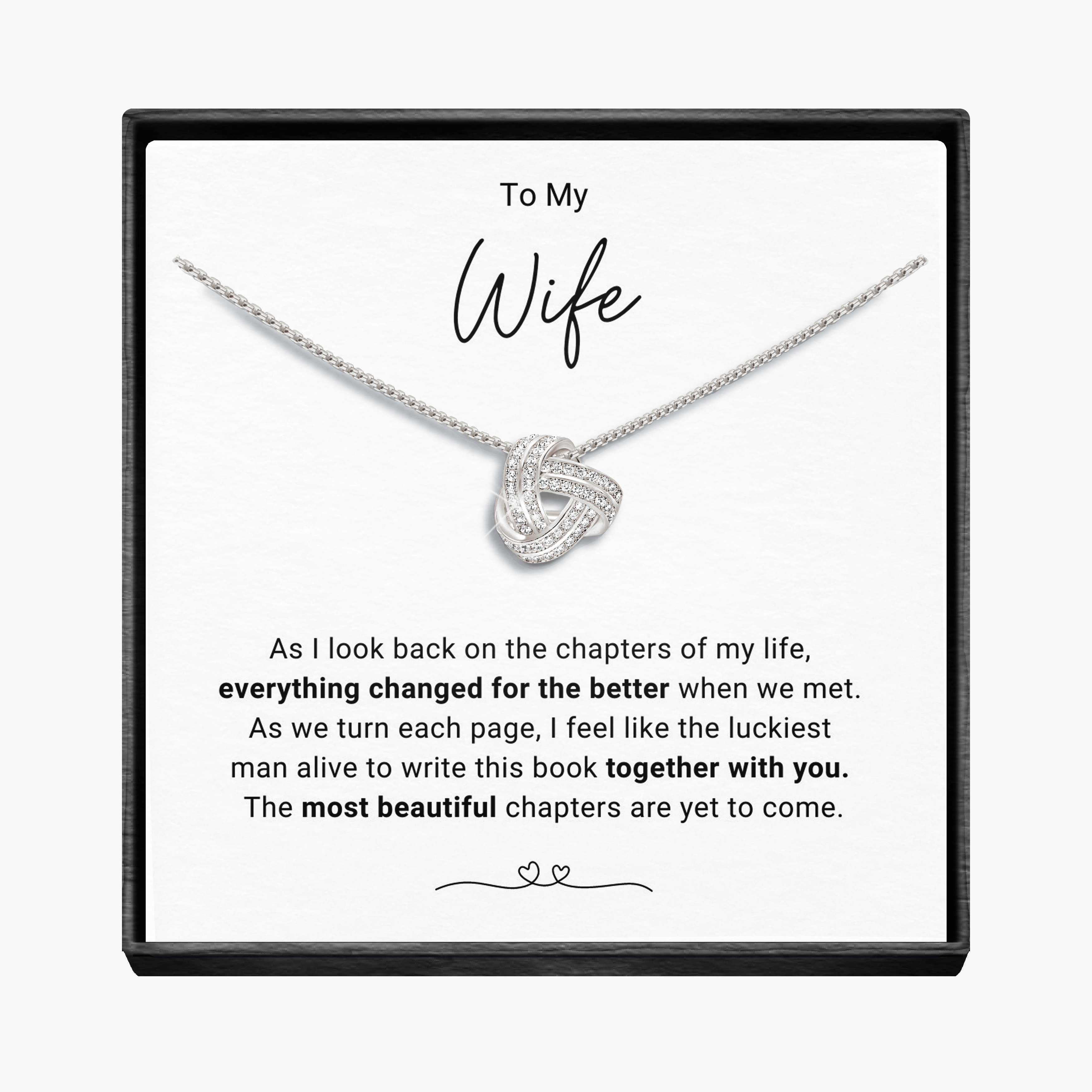 Chapters Of My Life - Wife Infinity Knot Necklace – Talia-Rae