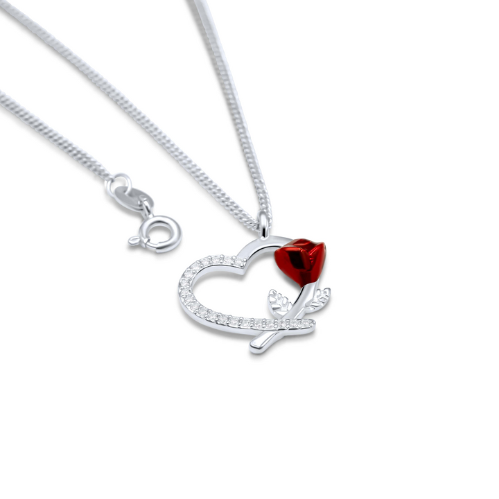 Soulmate - Rose Heart Necklace