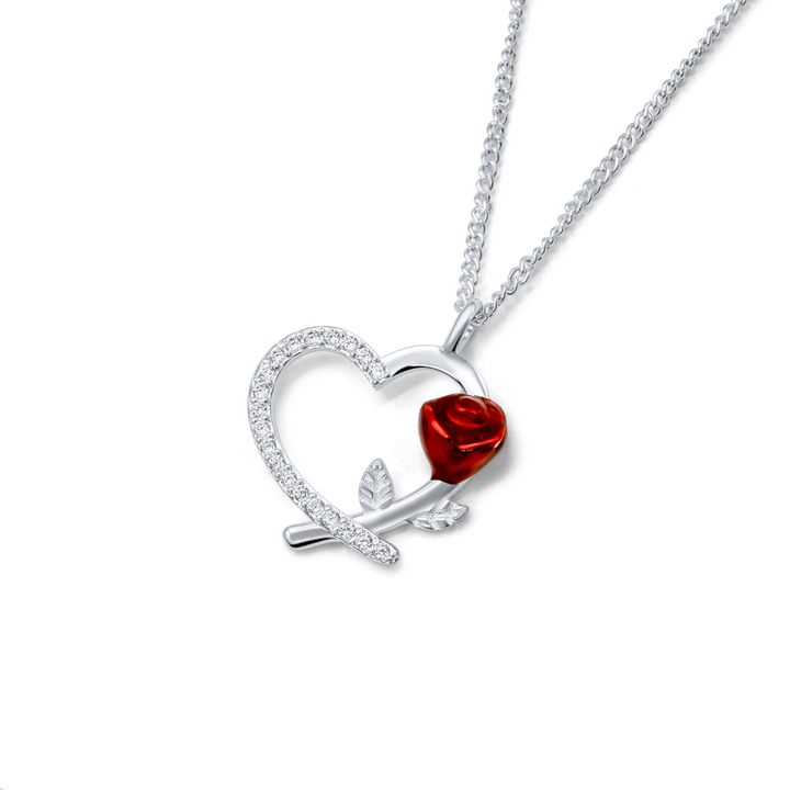 Soulmate - Rose Heart Necklace