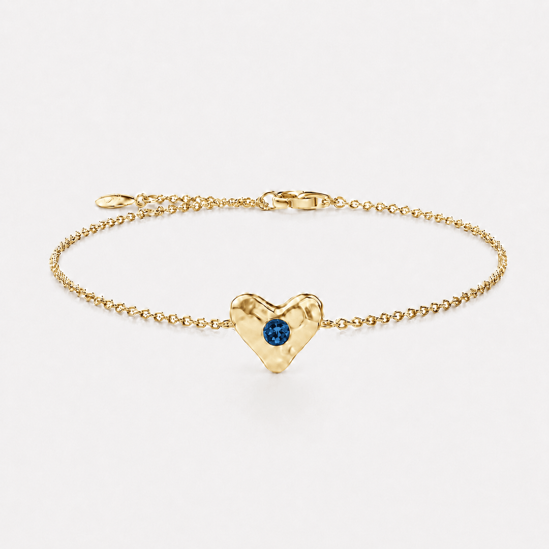 Birthstone Heart Bracelet