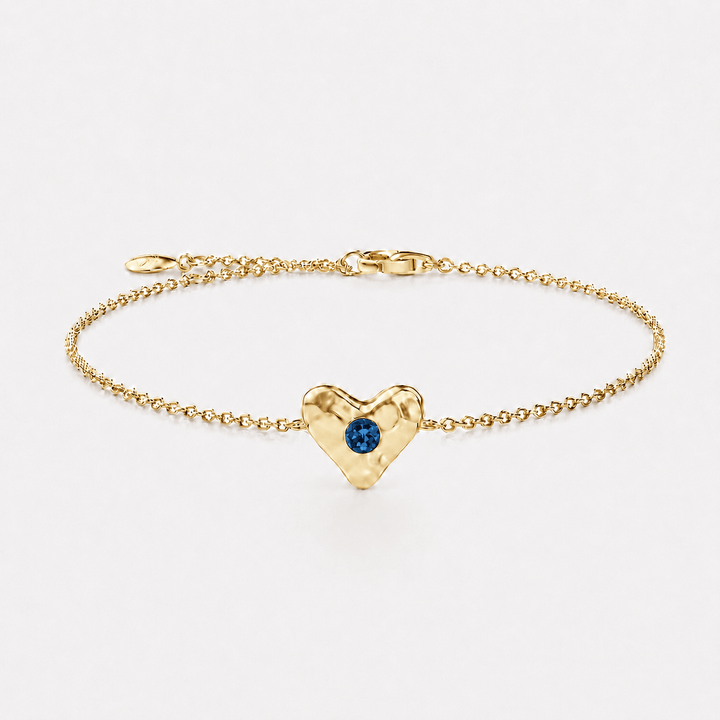 Birthstone Heart Bracelet