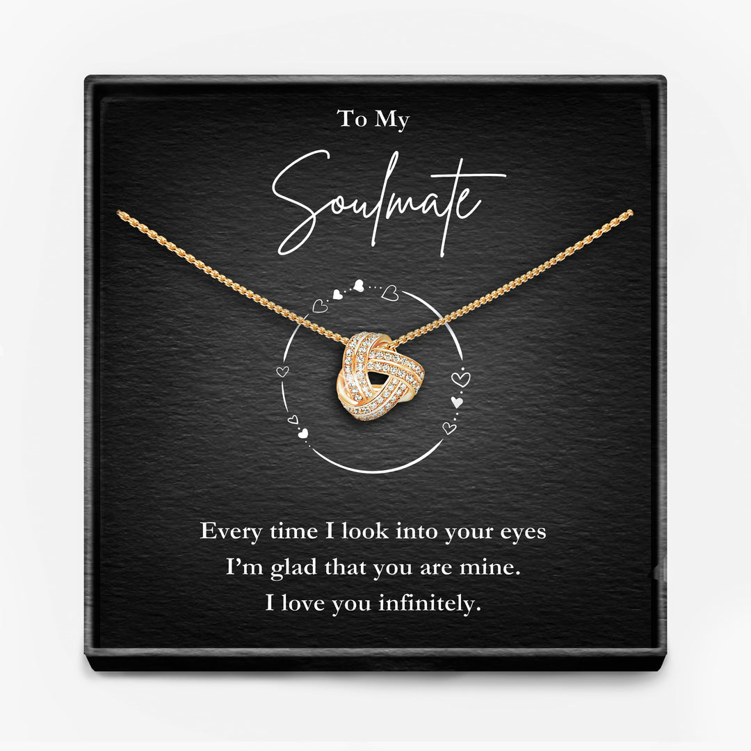 Glad Your Mine  - Soulmate  Infinity Knot Necklace