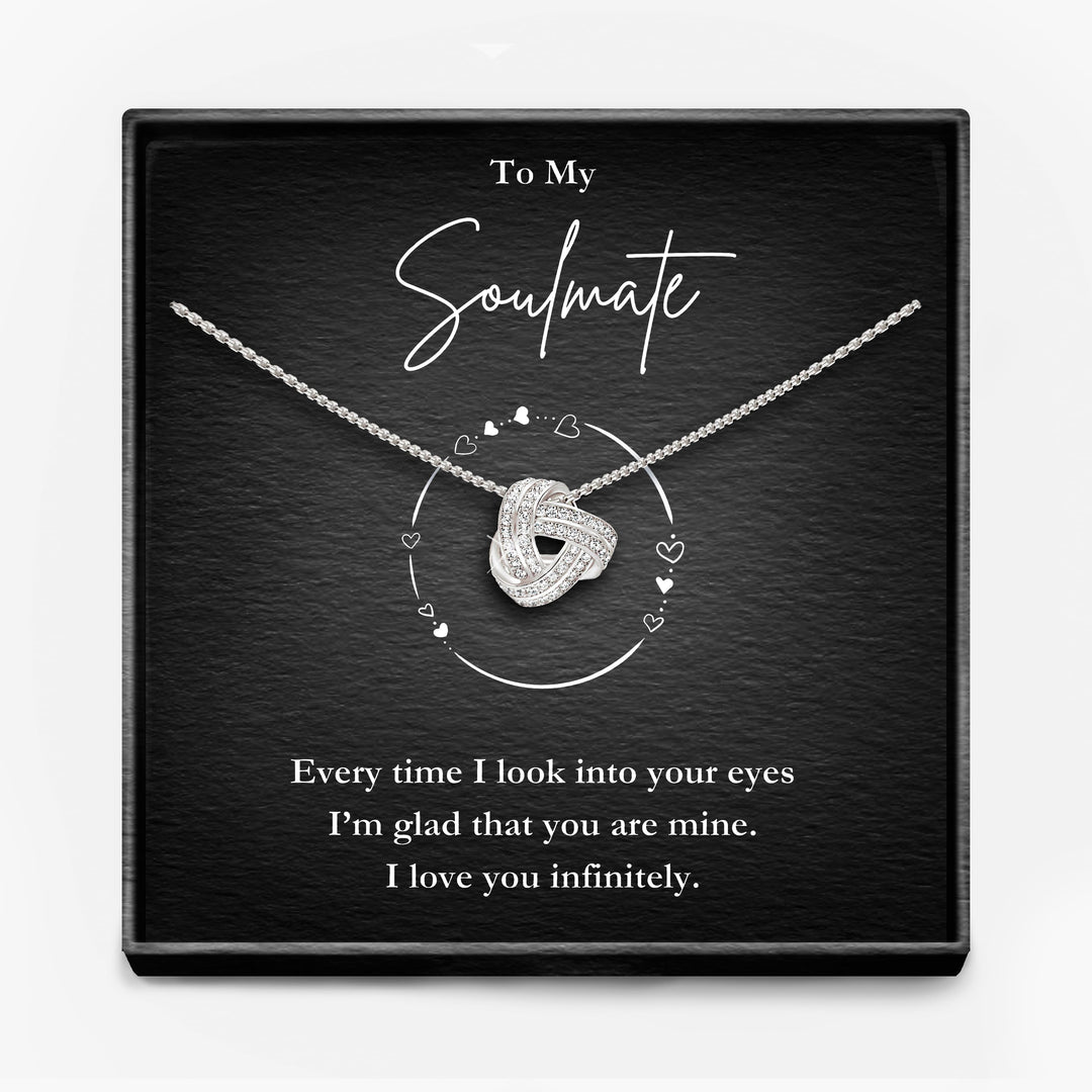 Glad Your Mine  - Soulmate  Infinity Knot Necklace