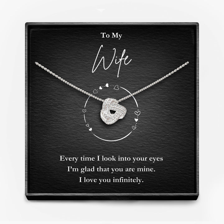 Glad Your Mine -  Wife Infinity Knot Necklace