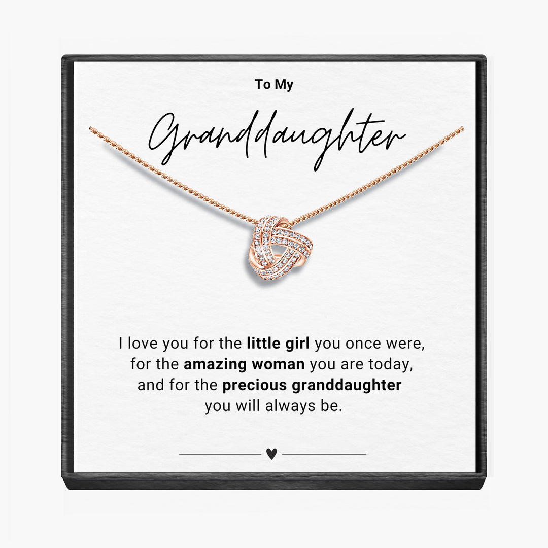 "To My Granddaughter" - Infinity Knot Necklace