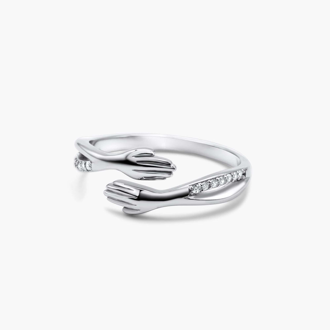 Sterling Silver Adjustable Hug Ring