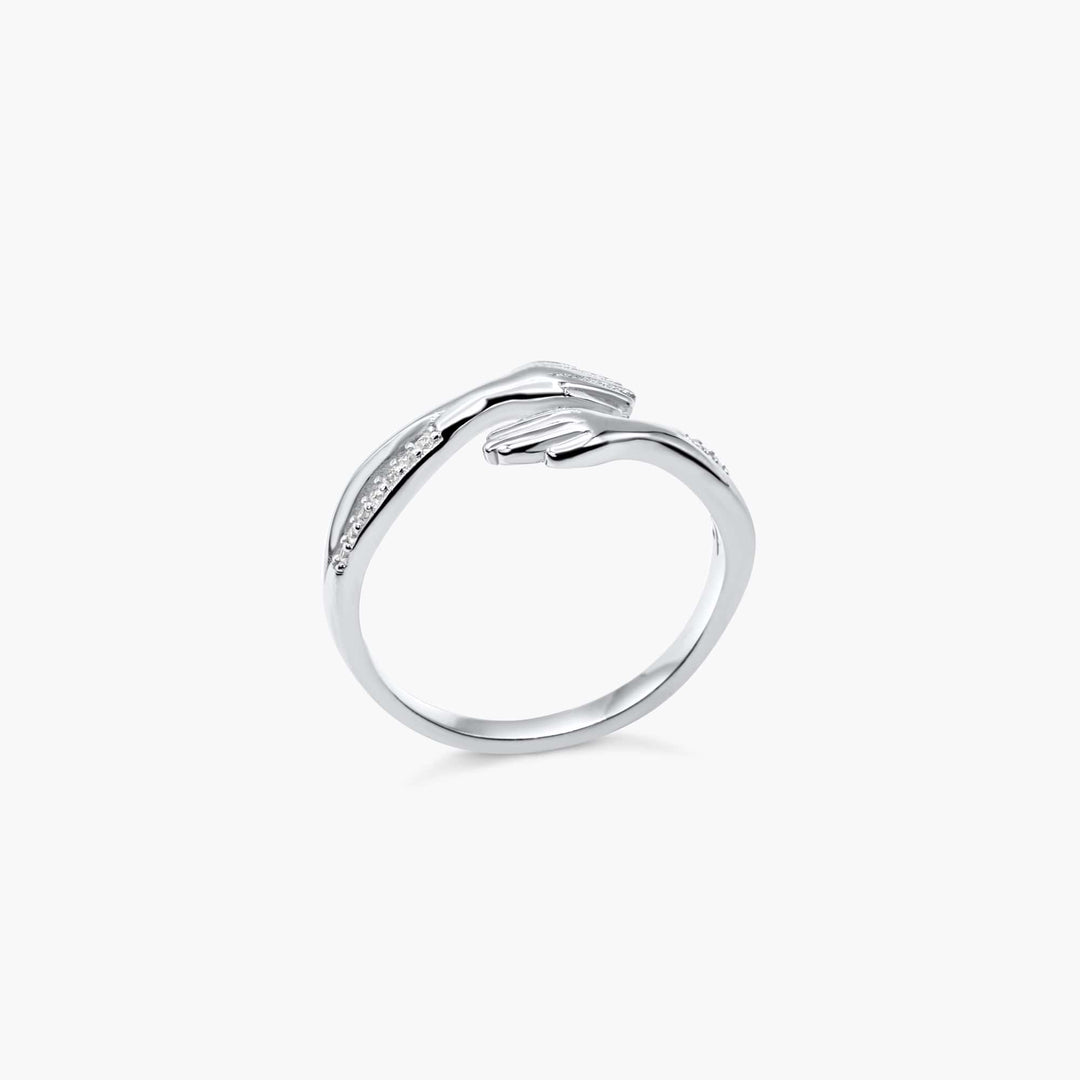 Sterling Silver Adjustable Hug Ring