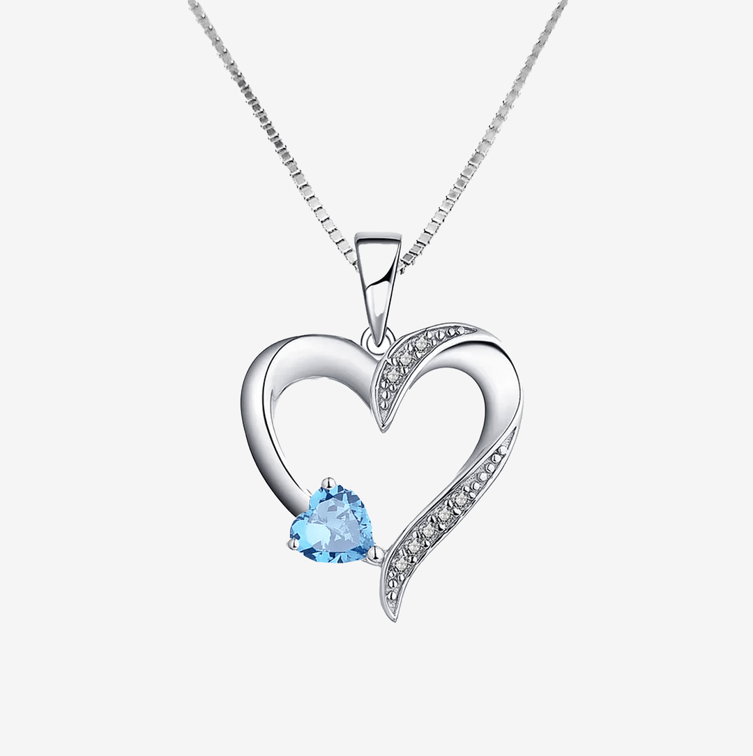 Soulmate, My Closest Friend -  Sterling Silver Sacred Heart Necklace - 5 Colours