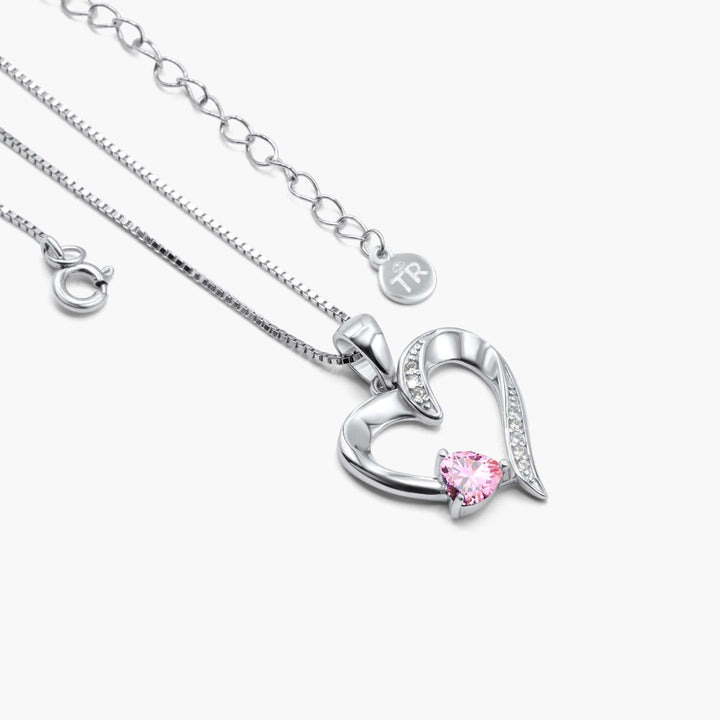 "To My Daughter"  Wings - Sterling Silver Sacred Heart Necklace - 5 Colours