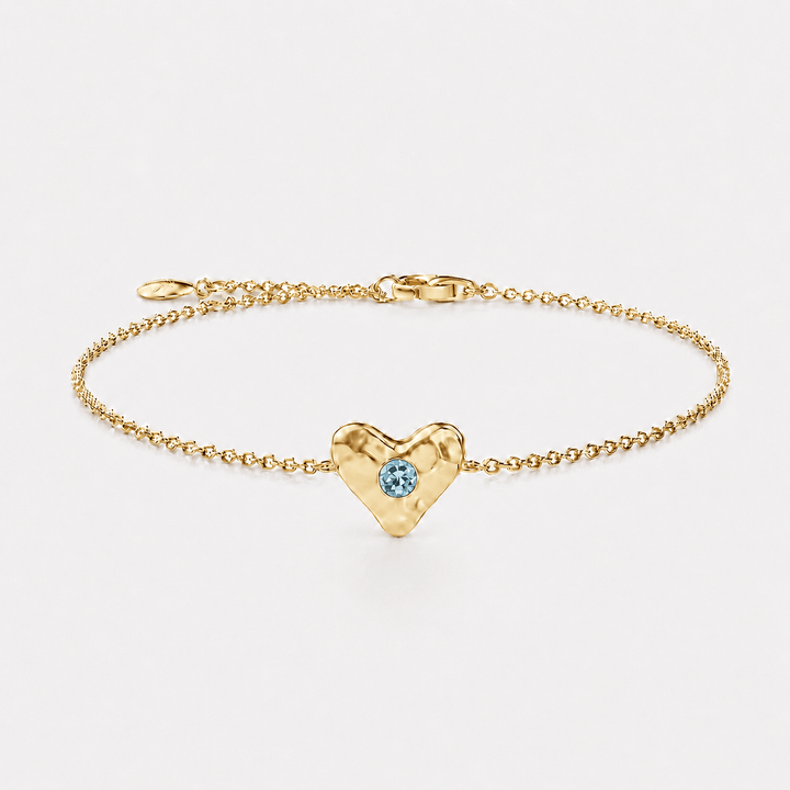Birthstone Heart Bracelet