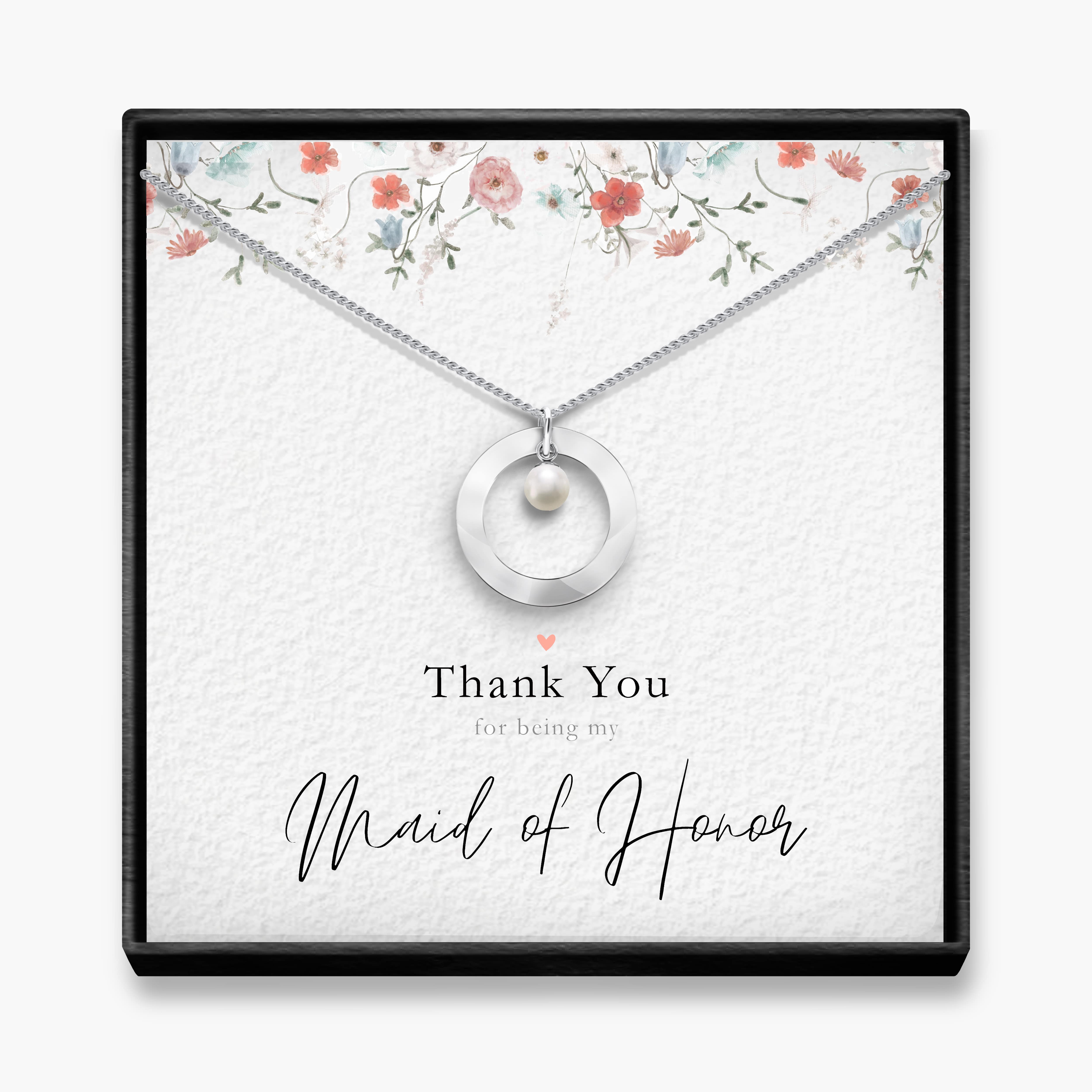 Will You Be My Maid Of Honor | Wedding top Necklace