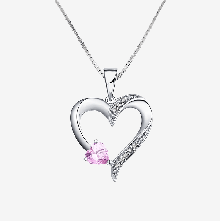 Soulmate, My Closest Friend -  Sterling Silver Sacred Heart Necklace - 5 Colours