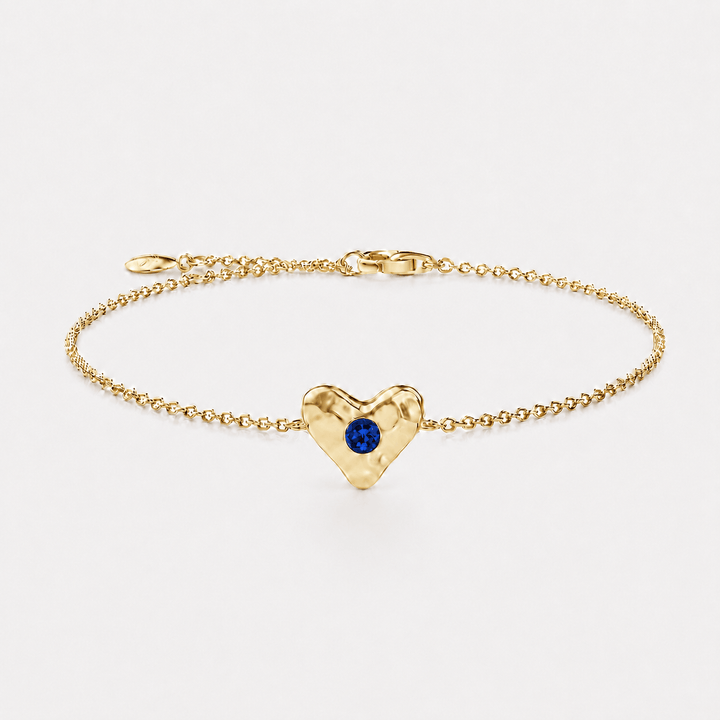 Birthstone Heart Bracelet