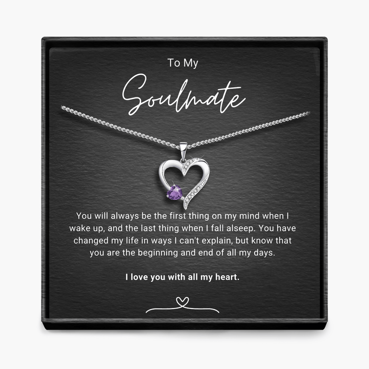 Soulmate, First Thing -  Sterling Silver Sacred Heart Necklace - 5 Colours