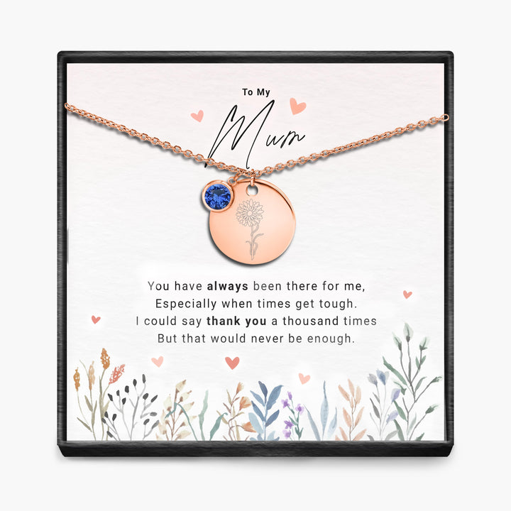 A Thousand Thanks -  Birth Month Pendant Necklace