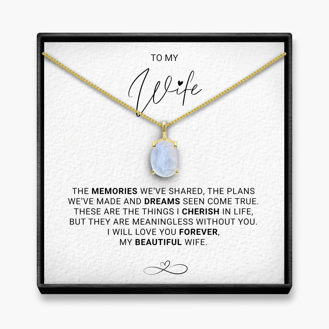 Lifetime Of Memories - Wife Moonstone Necklace