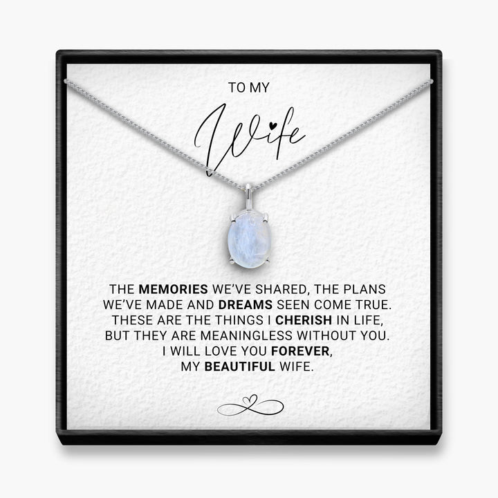 Lifetime Of Memories - Wife Moonstone Necklace