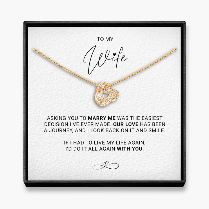 Our Journey - Wife  Infinity Knot Necklace