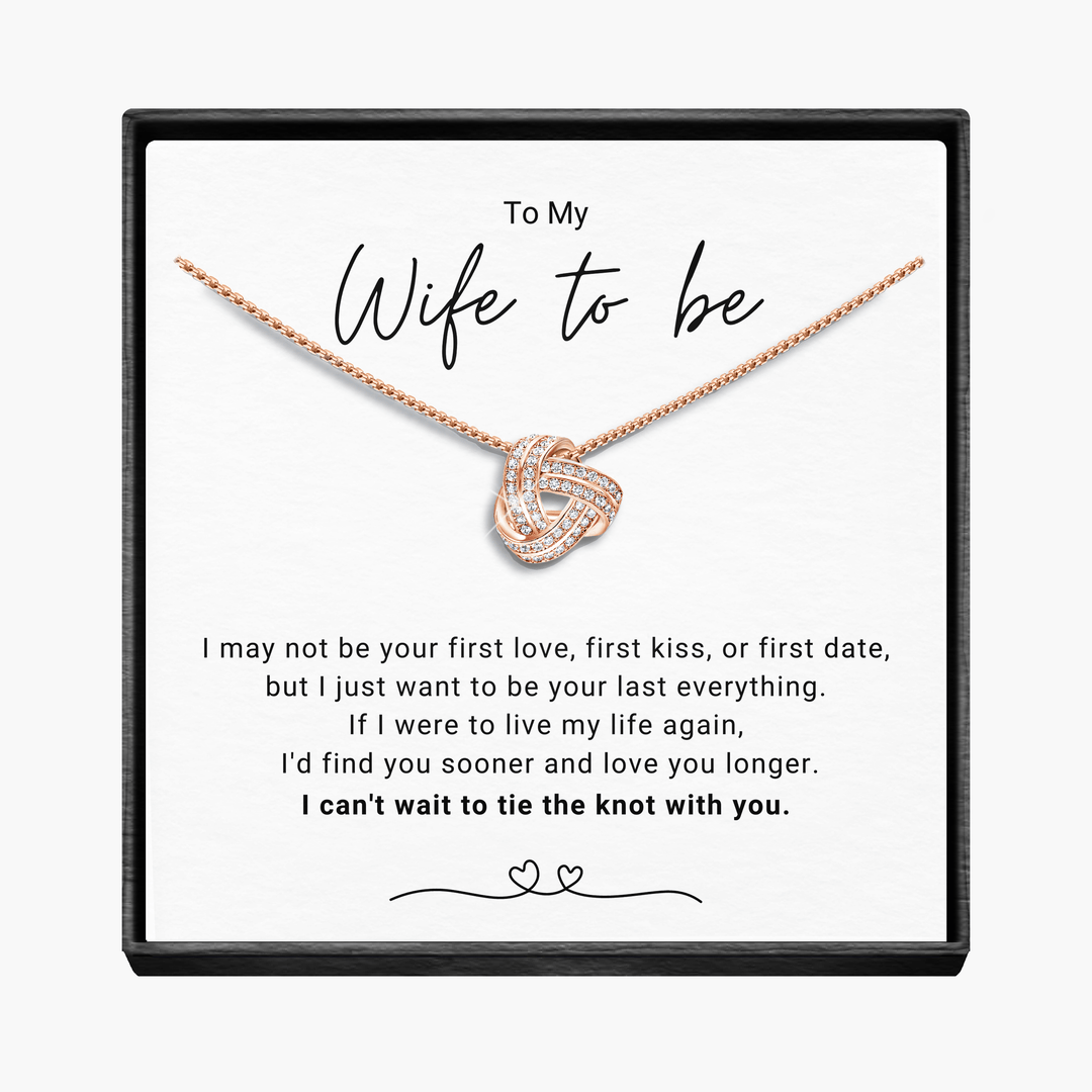 My Wife to Be Infinity Knot Necklace