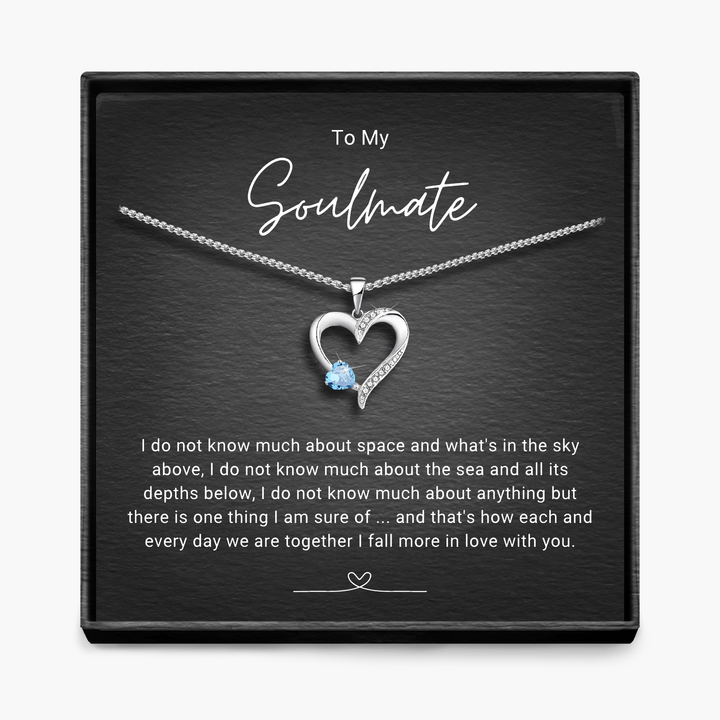More In Love With You - Sterling Silver Sacred Heart Necklace - 5 Colours
