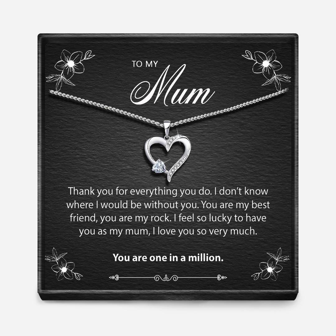 One in a million 2025 heart necklace