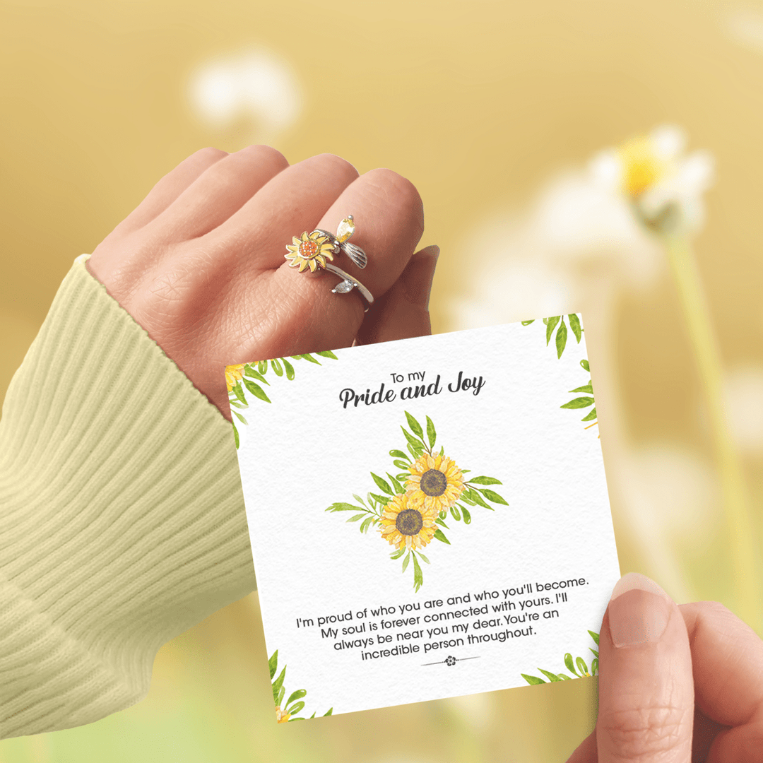 To My Pride and Joy Sunflower Fidget Ring Talia Rae