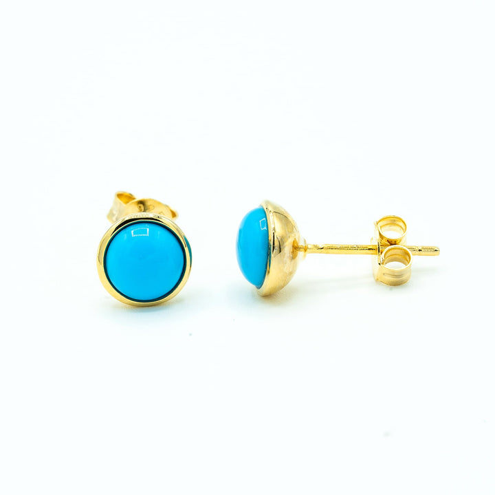 Gemina Turquoise Stud Earrings