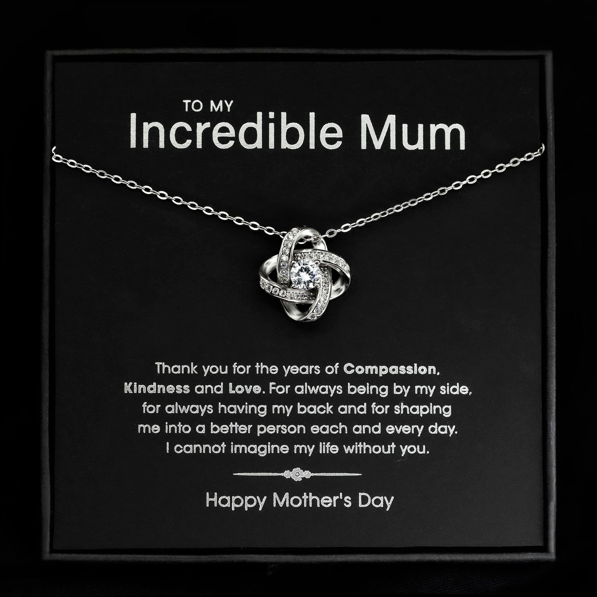 Silver mothers day on sale necklace