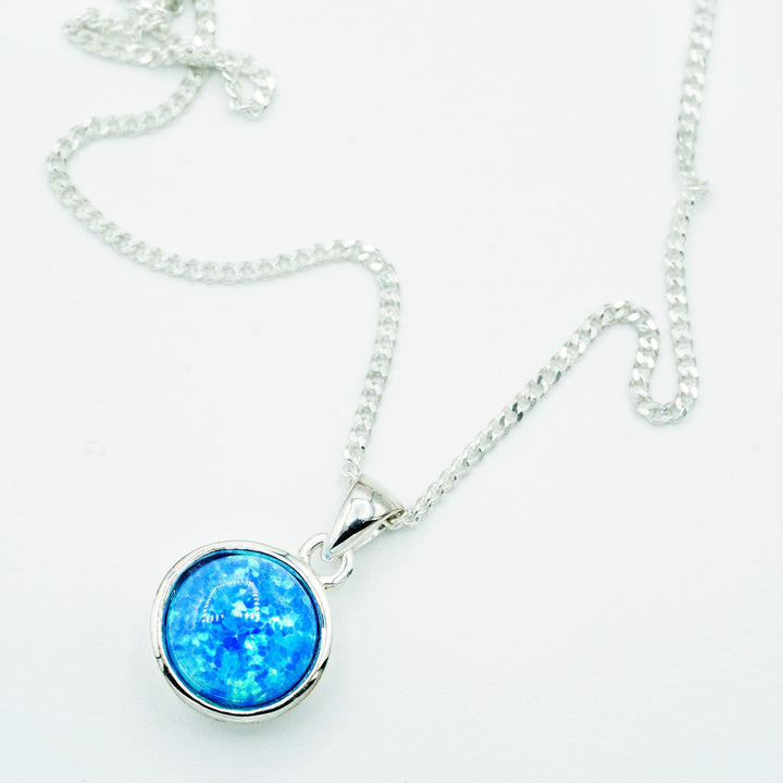 Gemina Blue Opal Pendant