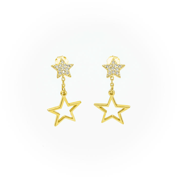 Dazzling Star Earrings - Gold